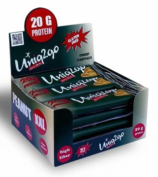 Uniq2go Peanut XXL Protein Bar 67gr - 12 Adet