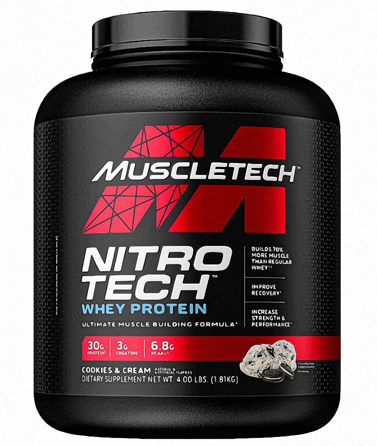 Muscletech Nitro-Tech Whey Protein 1814 Gr KURABİYE Aromalı