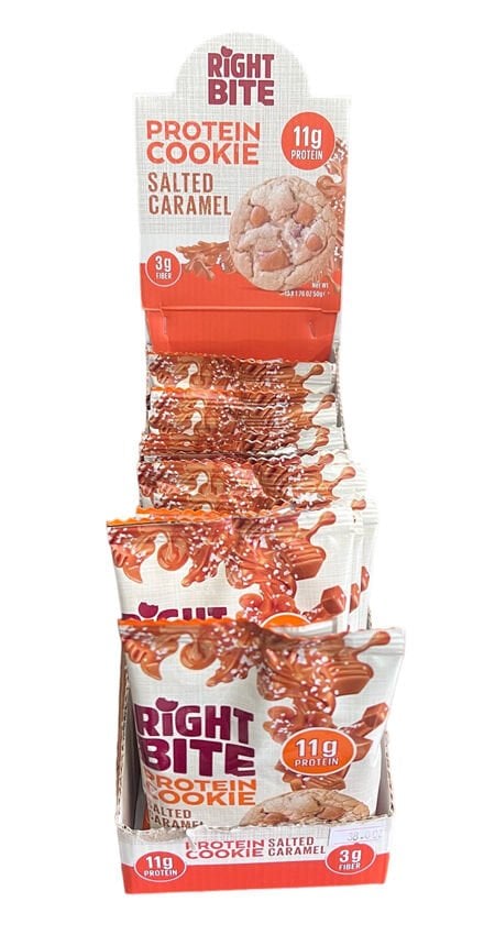 RIGHT BITE PROTEIN COOKIE SALTED CARAMEL AROMALI 12 ADET