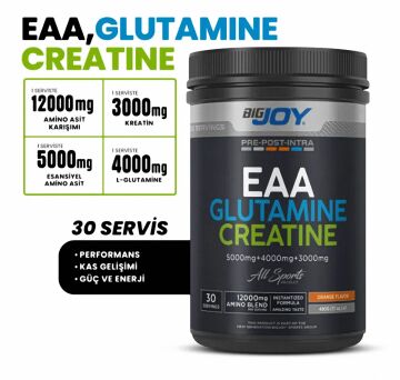 Big Joy EAA + Glutamine + Creatine 480 Gr PORTAKAL AROMALI