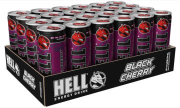 Hell Energy Drink SİYAH KİRAZ AROMALI 24 lü paket