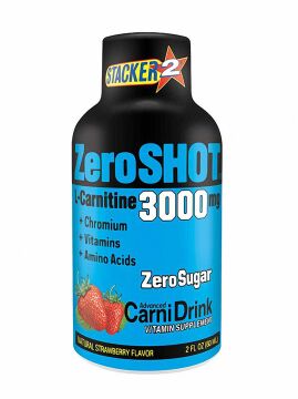Zero Shot 60 mL 3000Mg L-Carnitine 12 Adet ÇİLEK AROMALI