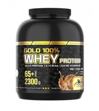 GOLD %100 WHEY PROTEİN TOZU 2300 Gr - 65+ Servis KURABİYE AROMALI