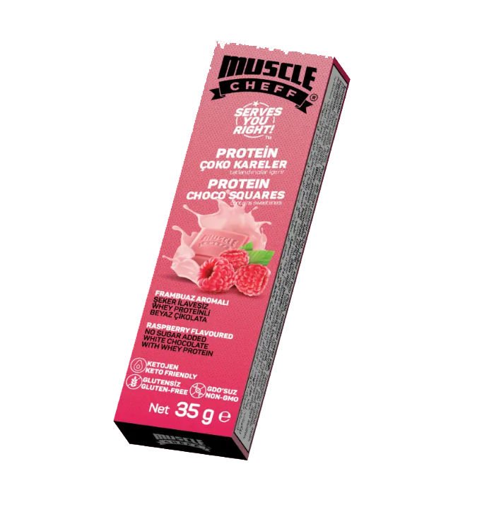Proteinli Frambuaz Çikolata (35g) x 16 adet