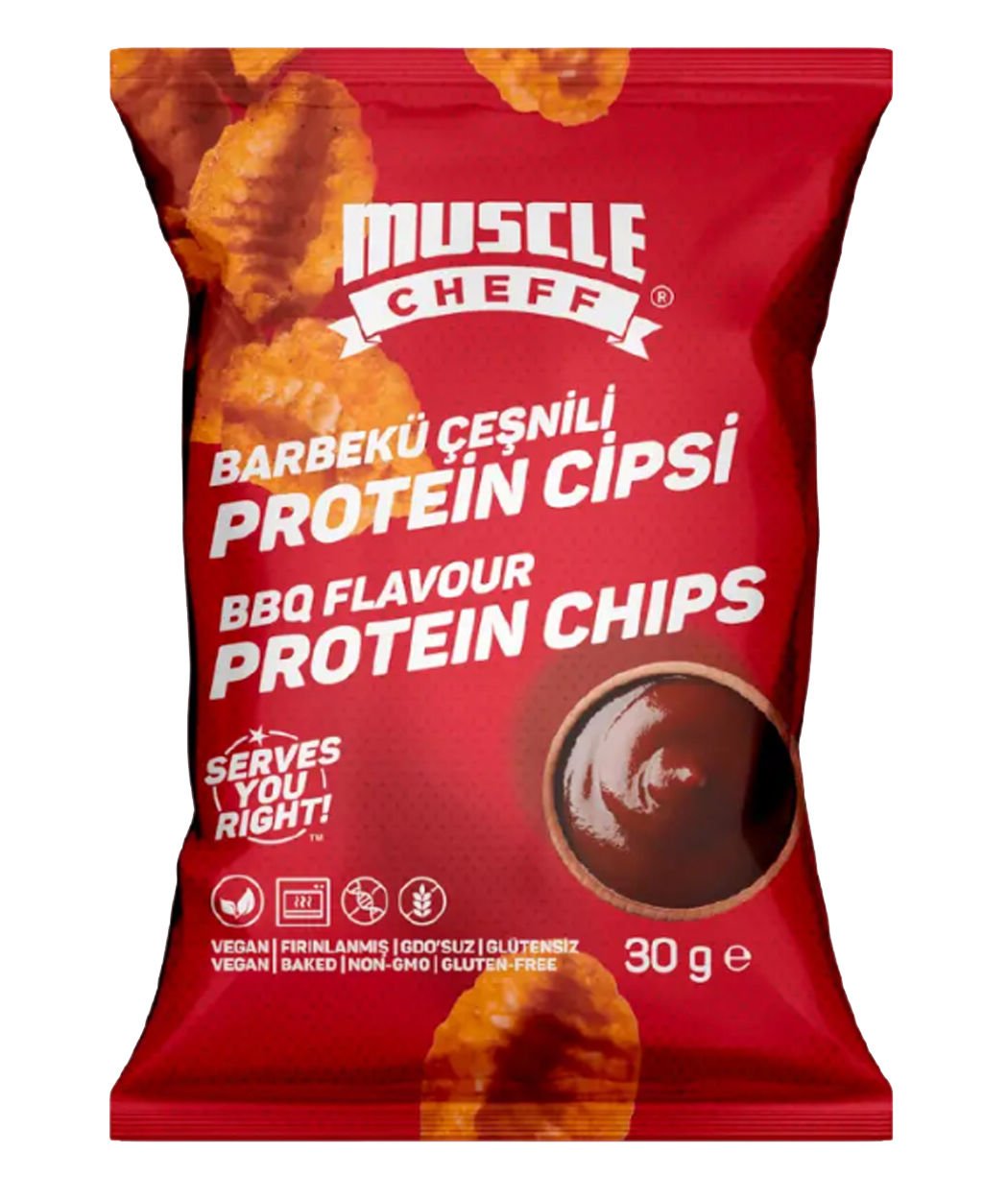 Barbekü Aromalı Proteinli Cips (30g)