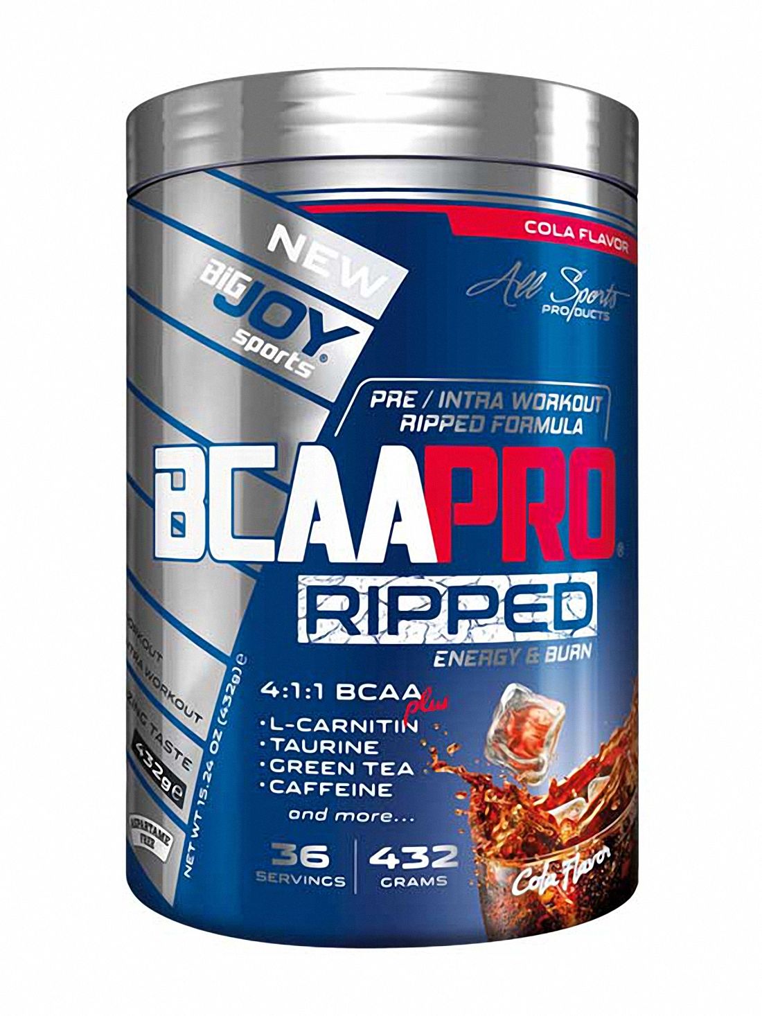 Big Joy Bcaa Pro 4:1:1 Ripped 432 Gr Kola
