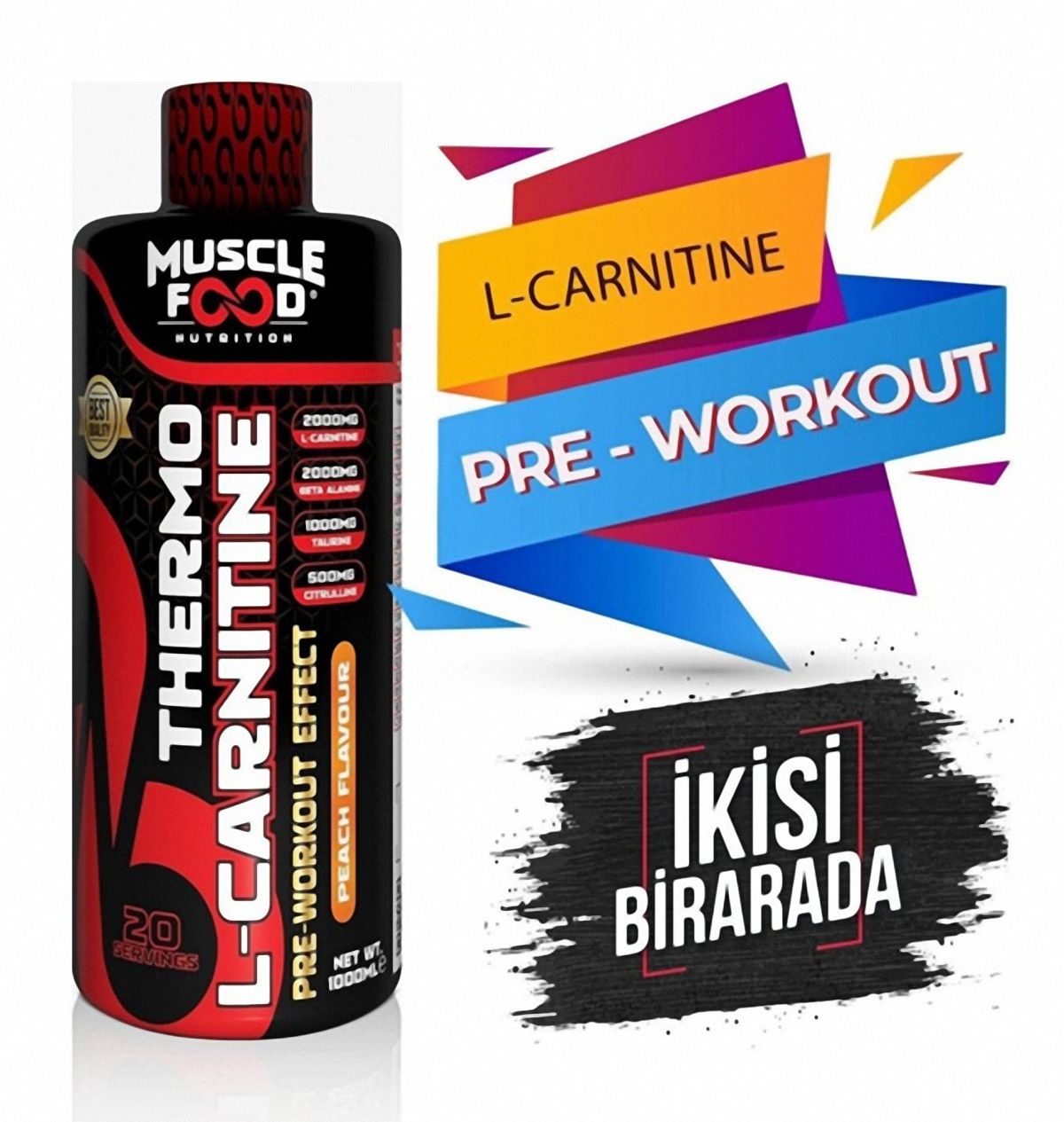 Muscle Food Thermo L Karnitin Pre-Workout 20 Servis