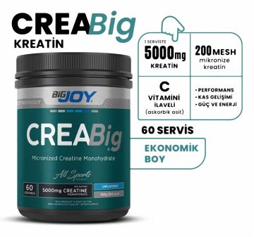 Big Joy Crea Big Micronized Creatine Powder 300 Gr