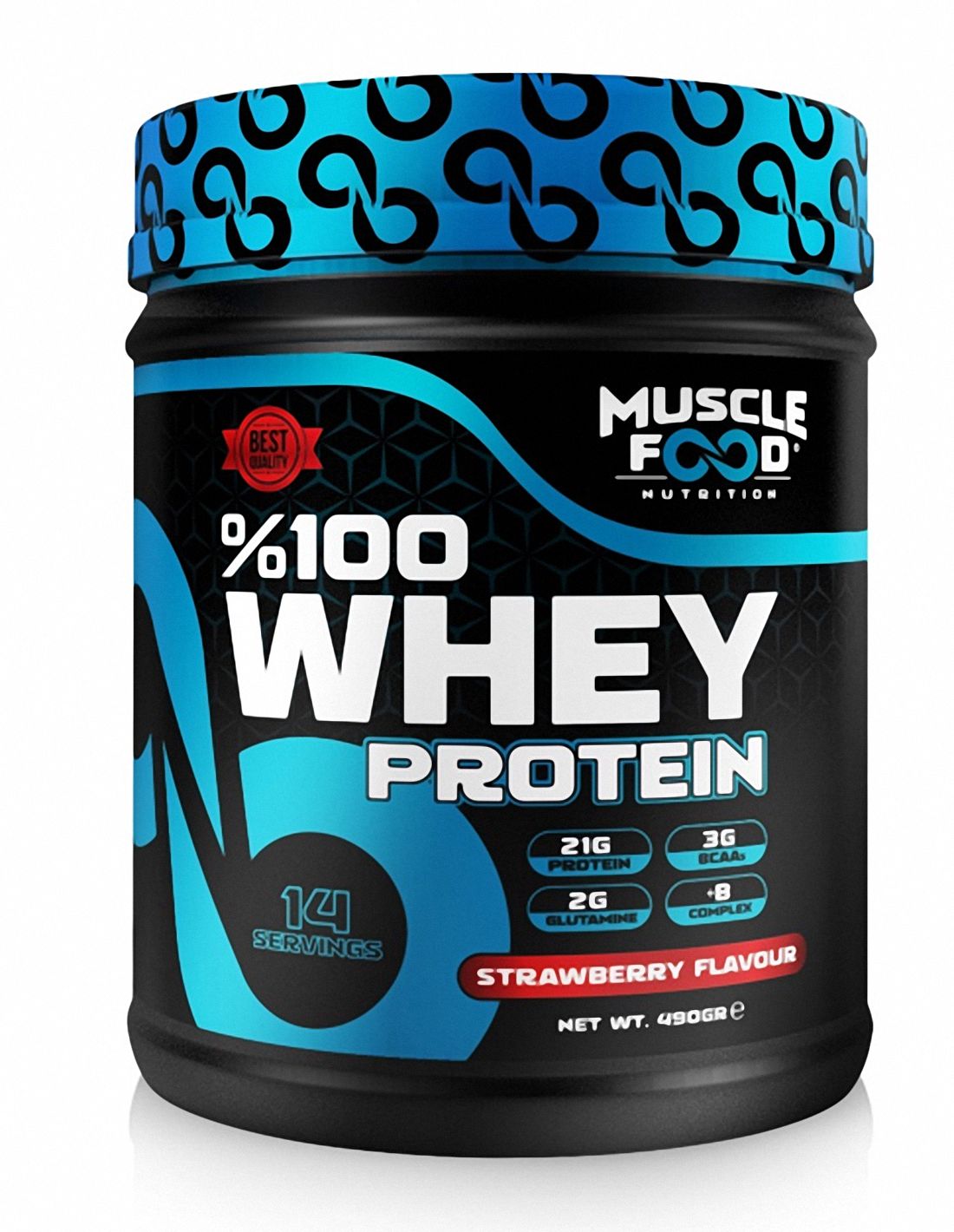 Muscle Food Nutrition Whey Protein 490 Gr Çilek