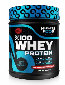 Muscle Food Nutrition Whey Protein 490 Gr Çilek
