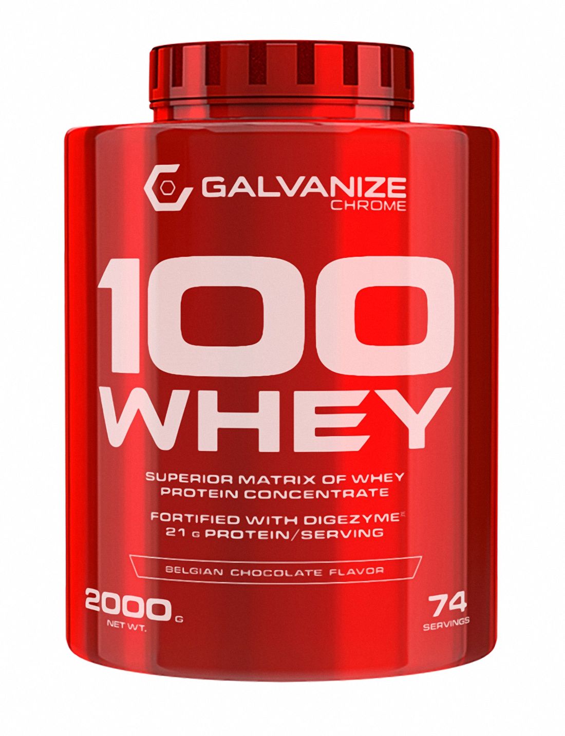 Galvanize Nutrition 100 Whey Protein 74 servis 2000 gr Belçika Çikolatası