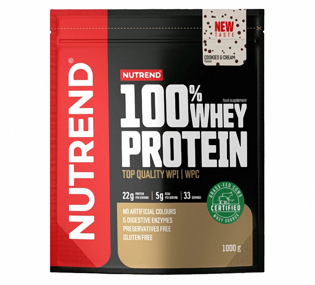 Nutrend %100 Whey Protein 1000 Gr Cookies Ice Cream (Kurabiyeli Dondurma)