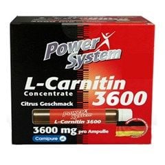 POWER SYSTEM L-Carnitine Liquid 3600 mg 20 ampul X 30 ml