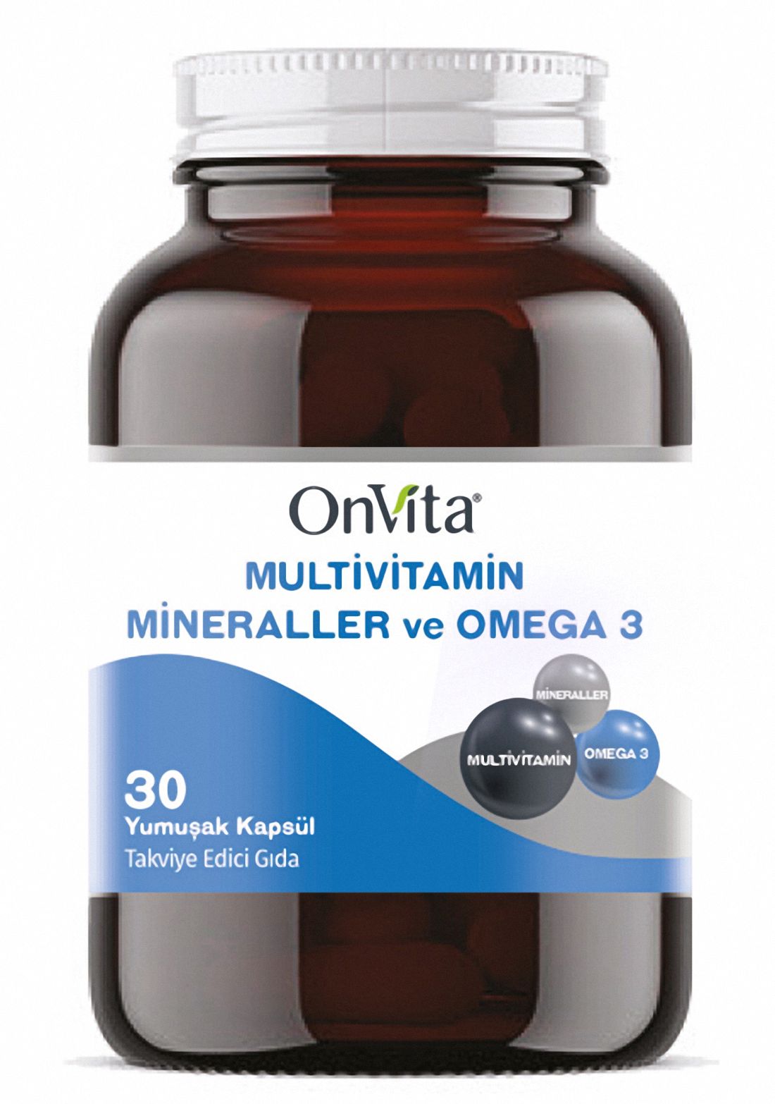 Onvita Nutrition Omega 3 ve Multivitamin Mineraller, 30 Yumuşak Kapsül