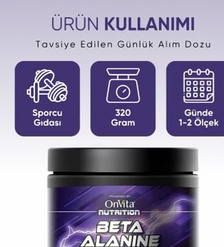 Onvita Nutrition Beta Alanine Aminoasit 3200 Mg 320 gr
