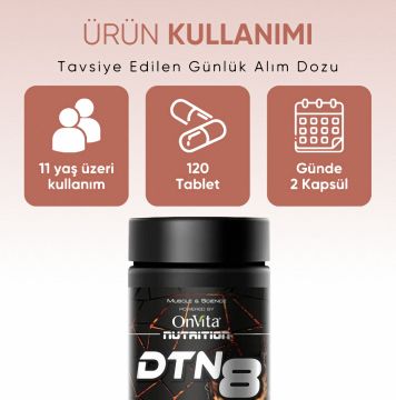 Onvita Nutrition Dtn 8 Yeşil Çay, Guarana ve Kore Ginsengiekstreleri Ile Kırmızı Biber, Sinefrin ve Kafein