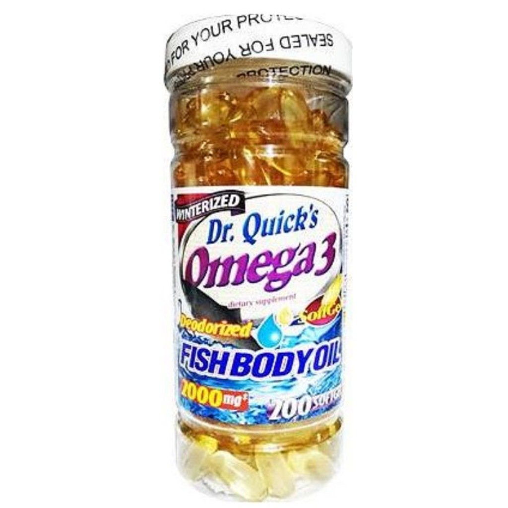 Dr. Quick's Omega 3 Fishbodyoil 2000mg 200 Soft Gel
