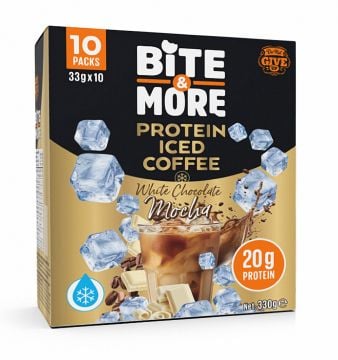 BİTE MORE (5 TAT) PROTEİN İCED COFFEE (33 GR) - 10 ADET White Chocolate Mocha