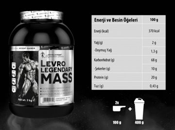 KEVIN LEVRONE LEGENDARY MASS Çikolata Aromalı 3 KG