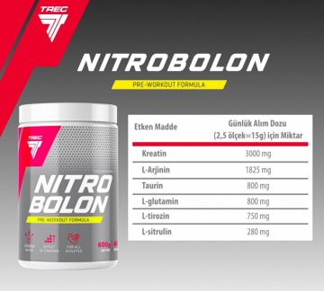 Trec Nutrition Nitrobolon Pre-Workout Tropikal 600 gram