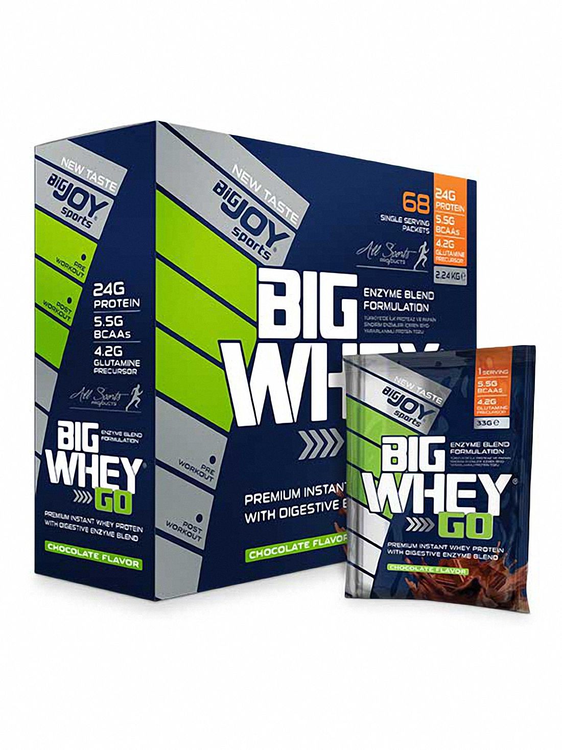 Big Joy Big Whey Go Protein 2070 Gr 68 Saşe Çikolata