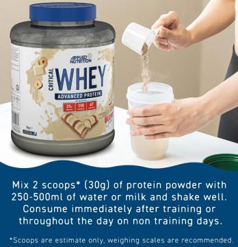 Applied Nutrition Critical Whey Protein 2000 Gr KARAMEL  Aromalı