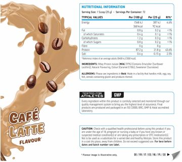 Applied Nutrition Whey Protein Isolate 1800 Gr CAFE LATTE AROMALI