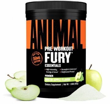 Universal Animal Fury Pre Workout 322 Gr Yeşil Elma Aromalı