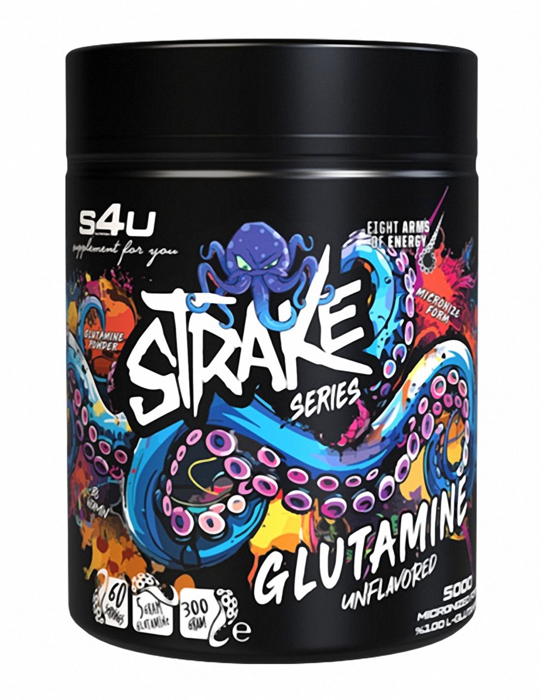 S4U Strake Glutamine 300g Saf Mikronize Aromasız Glutamin