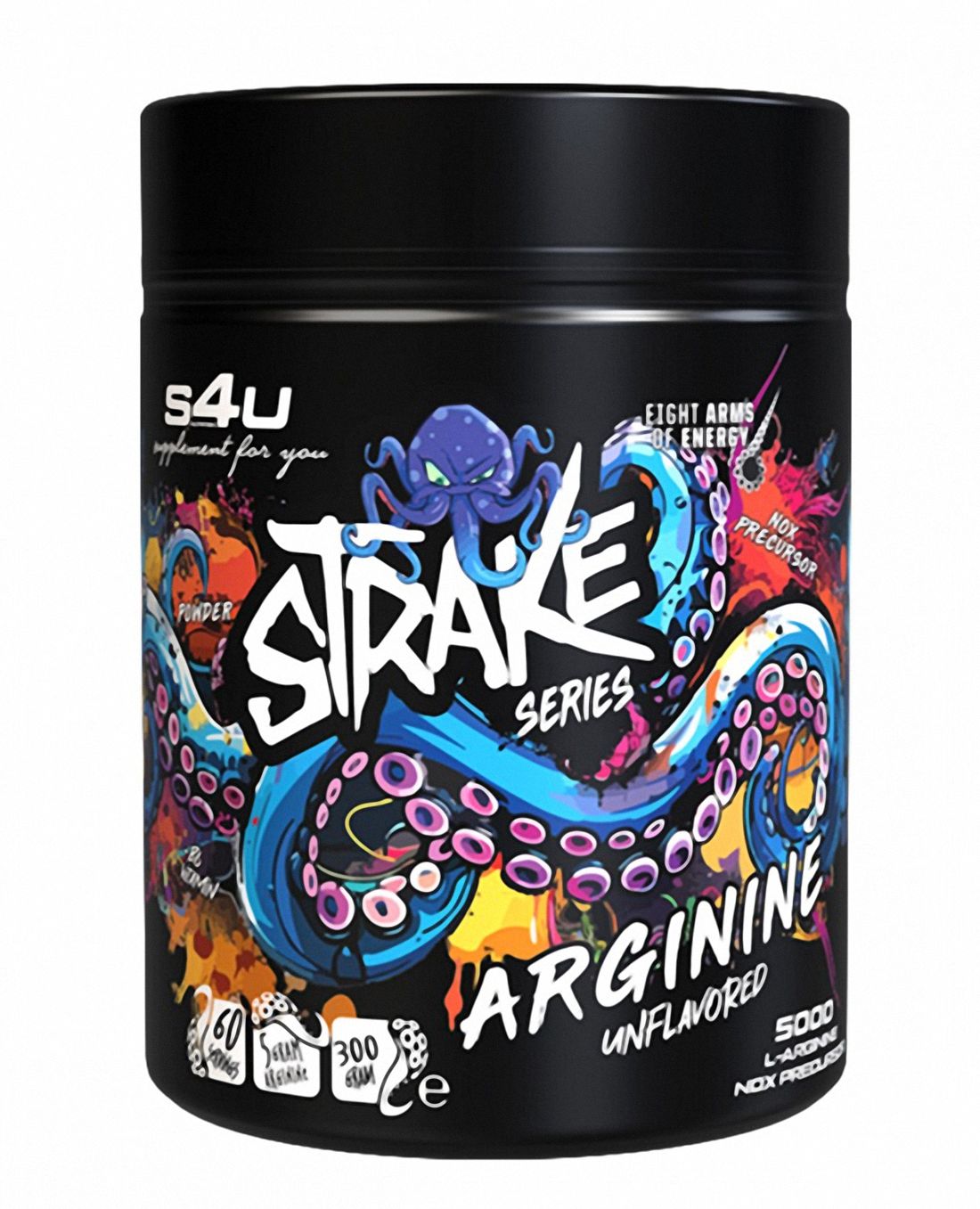S4U Strake Series Arginine Aromasız 300g - Saf Performans