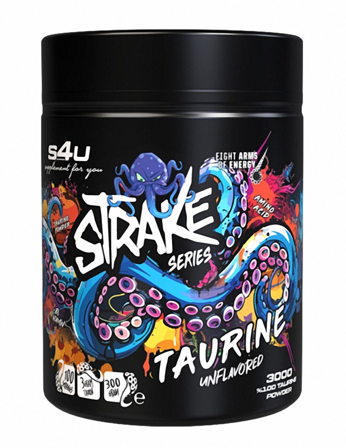S4U Strake Series Taurine 300g Saf Taurin 100 Servis