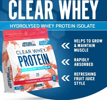 Applied Nutrition Clear Whey Isolate Strawberry & Raspberry Aromalı