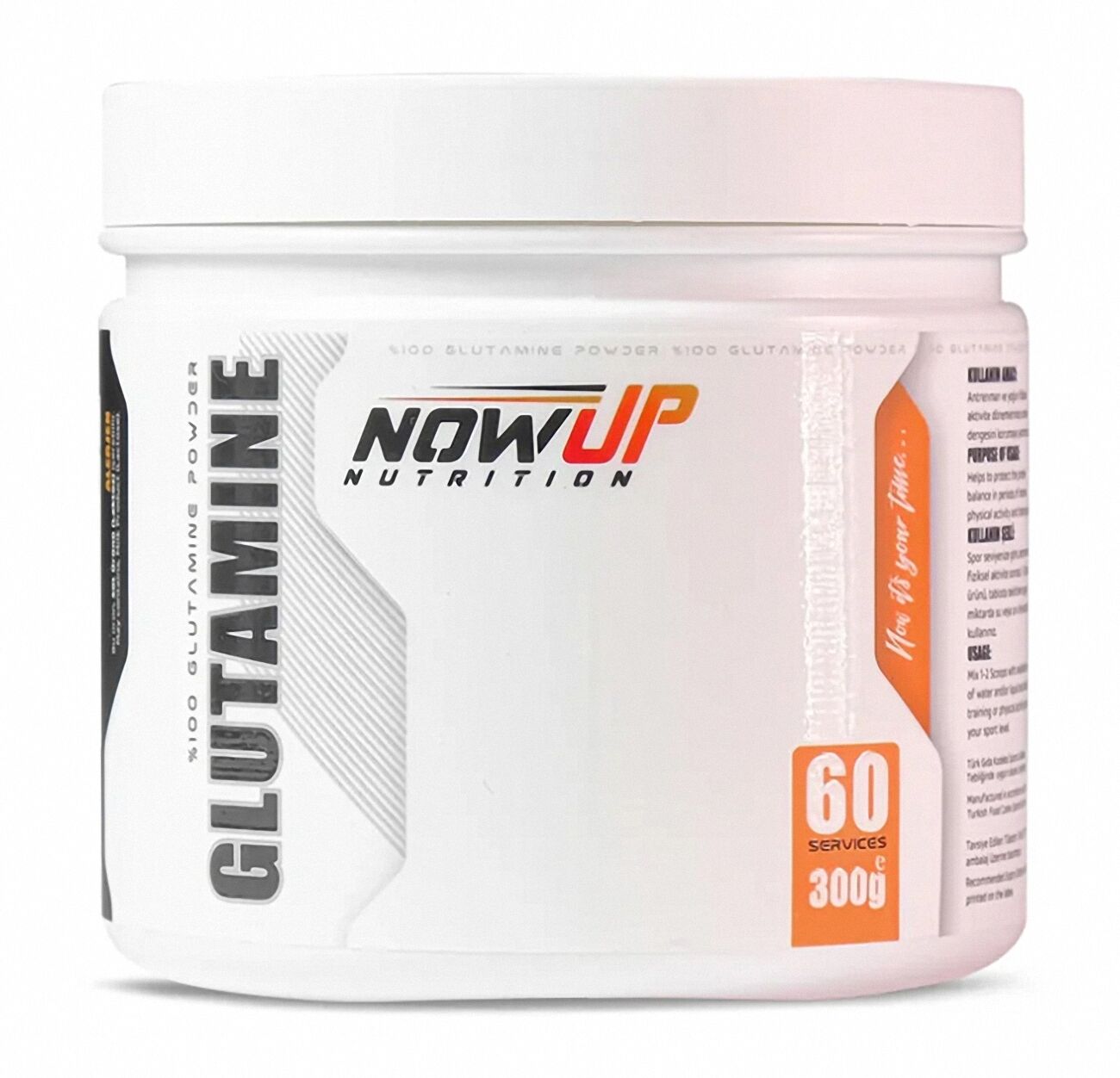Nowup Nutrition PURE Glutamine | Katkısız & Aromasız Saf L-Glutamine