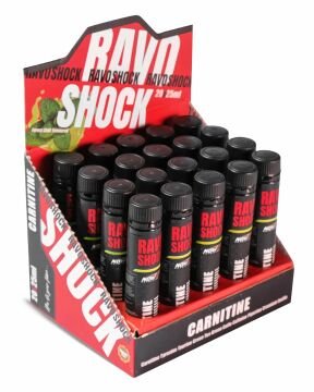 Nowup Nutrition Ravo Shock Liquid L-Carnitine – 20 x 25 ml | Carnitine + Caffeine + Yeşil Çay & Mentol – 20 Shot