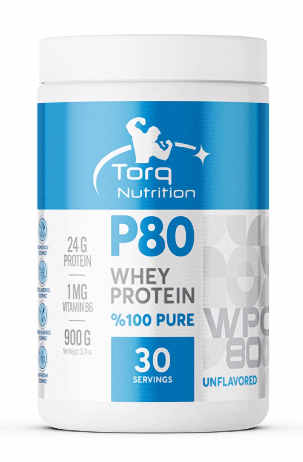 Torq P80 Whey Protein 900 G Aromasız