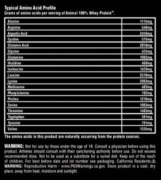 Universal Animal 100% Whey Protein ÇİKOLATA Aromalı 454 gr