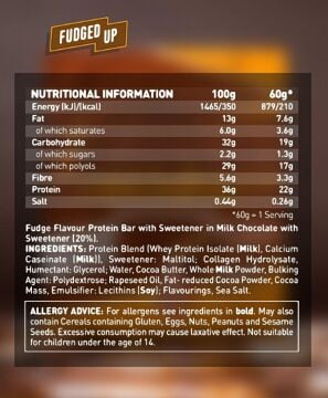 Grenade High Protein, Low Sugar Bar - Fudged Up, 12 x 60 gr