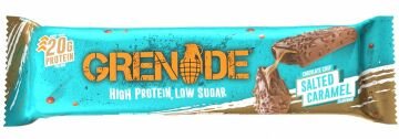 Grenade High Protein, Low Sugar Bar - Chocolate Chip Salted Caramel, 12 x 60 gr