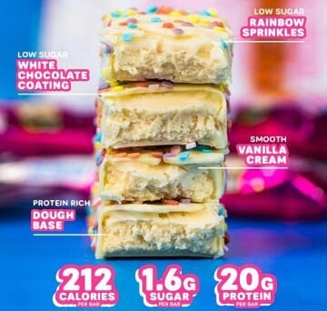 Grenade High Protein, Low Sugar Bar - Candy Bar Birthday Cake, 12 x 60 gr