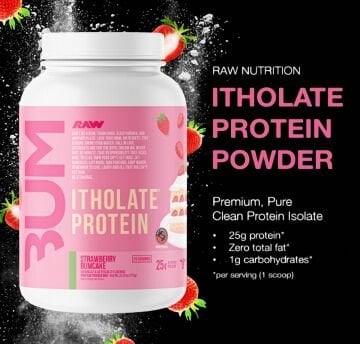RAW Whey Protein Isolate ÇİLEK Aromalı 775 gr 25 servis