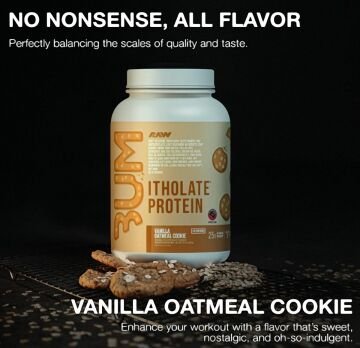 RAW Whey Protein Isolate VANİLYA OATMEAL KURABİYE Aromalı 775 gr 25 servis