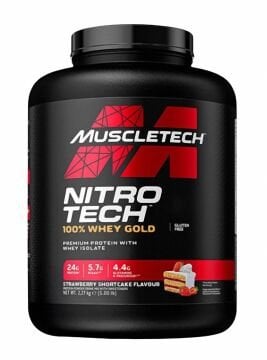 Muscletech Nitro-Tech %100 Whey Gold Protein 2240 Gr Çilek