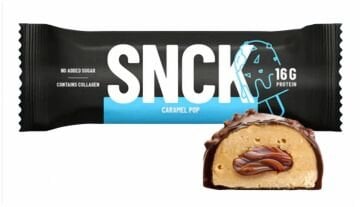 SNCK Protein Bar Box (12 x 55 gr Bars) KARAMEL POP