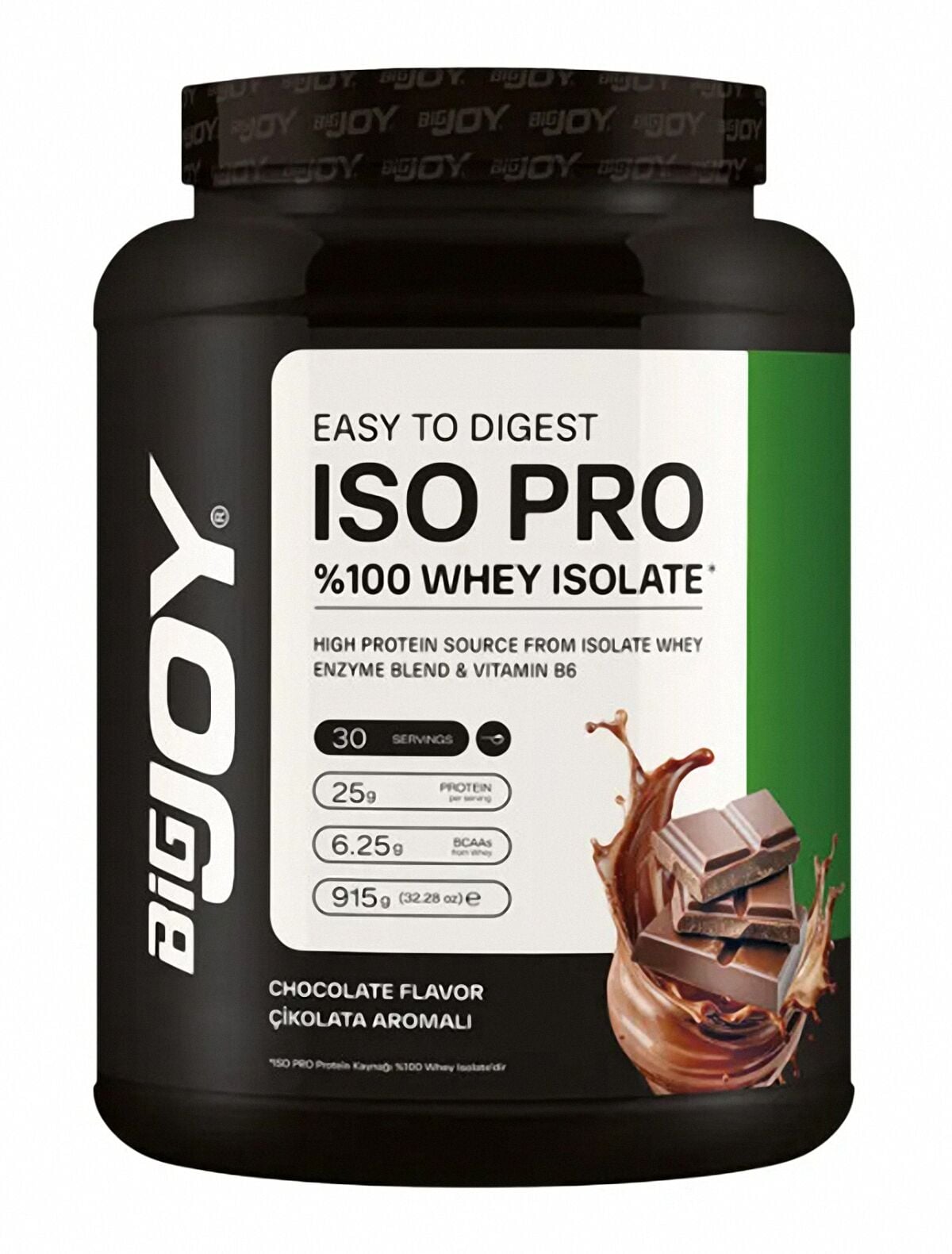 Bigjoy Iso Pro Whey Isolate 915g ÇİKOLATA Aromalı