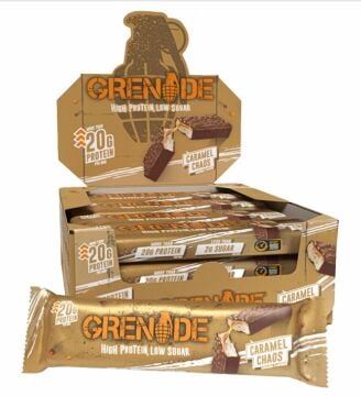 Grenade High Protein, Low Sugar Bar - Caramel Chaos, 12 x 60 gr