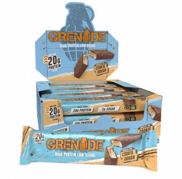 Grenade High Protein, Low Sugar Bar - White Chocolate Chip Cookie Dough, 12 x 60 gr