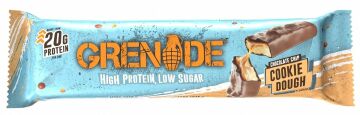Grenade High Protein, Low Sugar Bar - White Chocolate Chip Cookie Dough, 12 x 60 gr