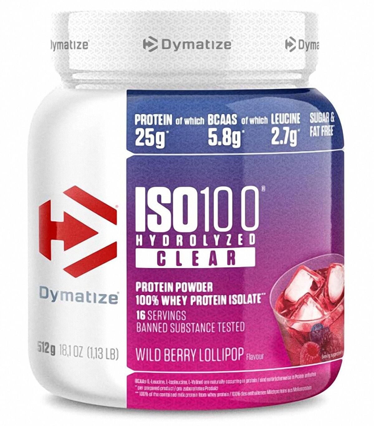 Dymatize ISO 100 Hydrolized Clear Whey Protein 512 gr