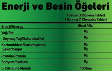 GRIMSUPPS CITRULLINE MALATE MUTANT APPLE FLAVOR 150 TABLETS