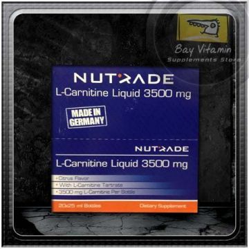 NUTRADE L-Carnitine Liquid 3500 mg 20 ampul X 25 ml Citrus Flavor